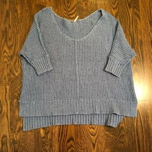 Oversized blue Free People sweater